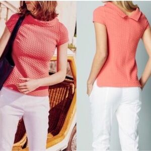 Boden Black Ottoman Textured Top